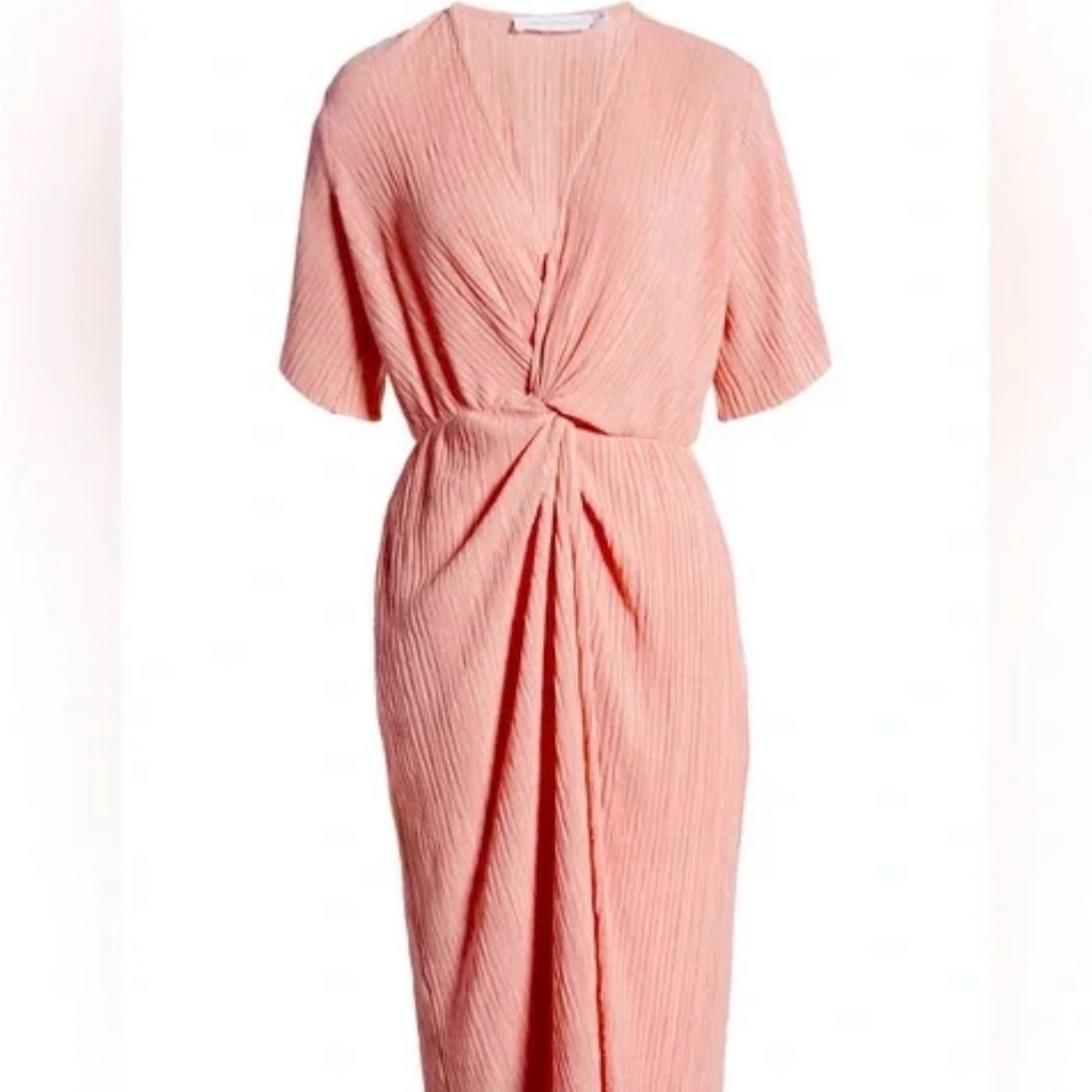 All in Favour Blush midi dress